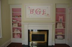 Nursery Mural - Monogram